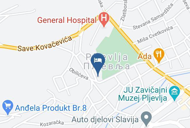 Pljevlja - Hotel Gold Maps