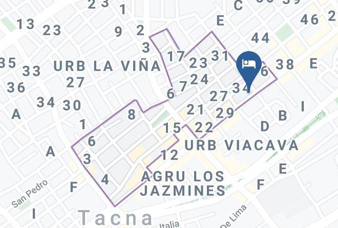 Tacna - Hotel Gold Star Maps