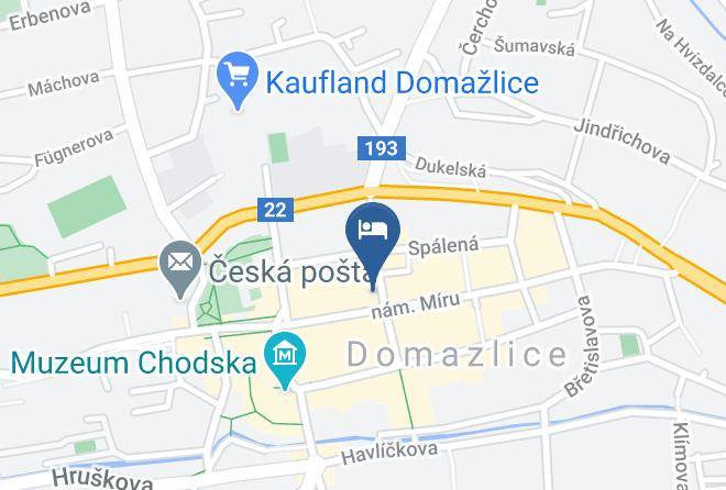 Domazlice - Hotel Golden Bee Maps