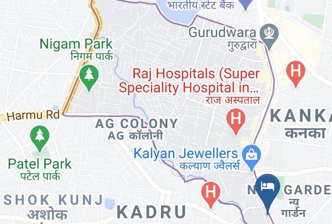 Ranchi - Hotel Golden Heritage Maps