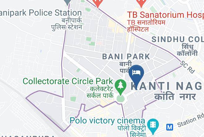 Jaipur - Hotel Golden Manor Bani Park Maps