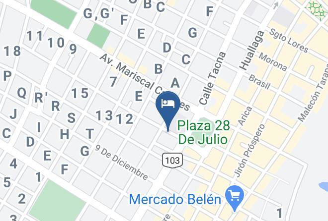 Maynas - Hotel Golden Star Maps