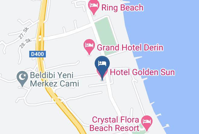 Konyaalti - Hotel Golden Sun Maps