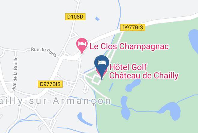 Cote D Or - Hotel Golf Chateau De Chailly Maps
