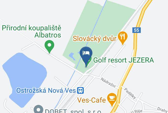 Uherske Hradiste - Hotel Golf Jezera Maps