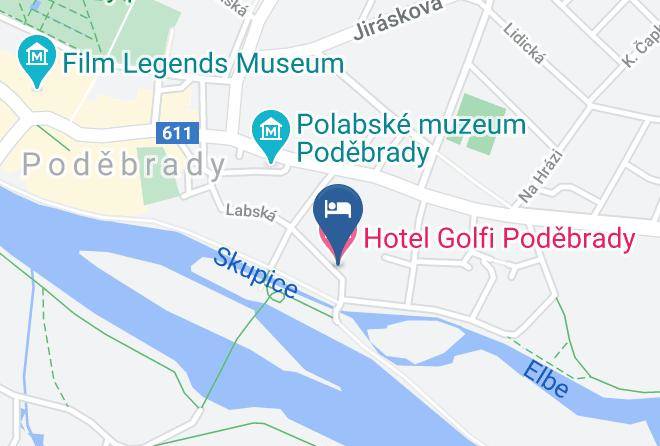 Nymburk - Hotel Golfi Maps