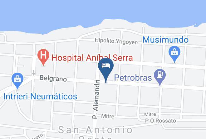 San Antonio Oeste - Hotel Golfo Azul Maps