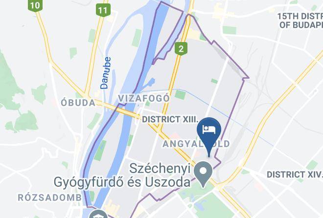 Budapest 13 Kerulet - Hotel Goliat Maps