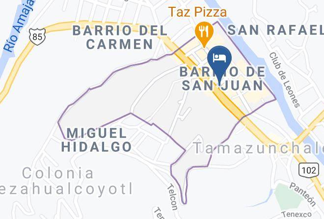 Tamazunchale - Hotel Gonzalez Maps