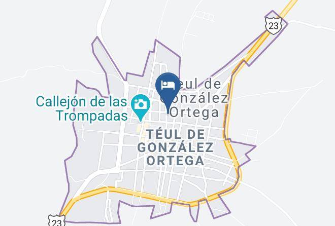 Teul De Gonzalez Ortega - Hotel Gonzalez Maps