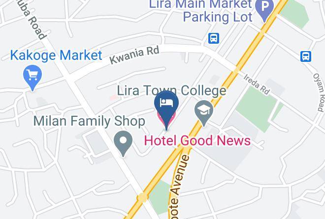 Lira Municipality - Hotel Good News Maps