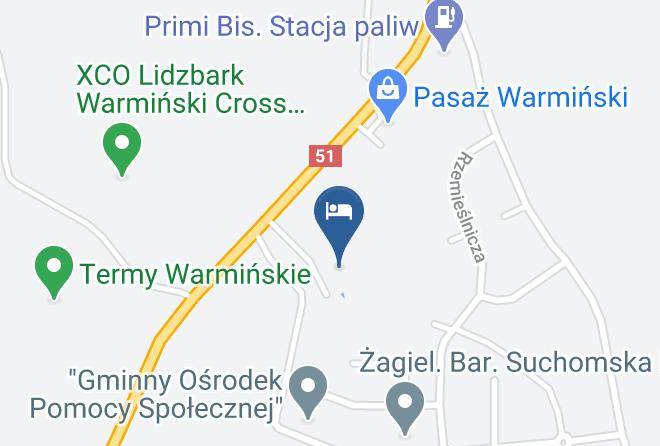 Lidzbarski - Hotel Gorecki Maps