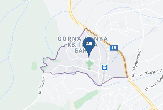 Sofia - Hotel Gorna Banya Maps