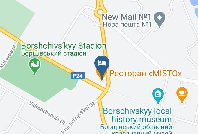 Borshchiv Raion - Hotel Gostynniy Dvir Maps