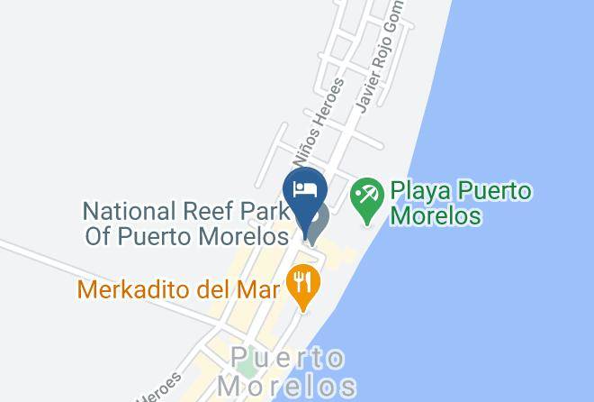 Puerto Morelos - Hotel Gota De Sal Maps