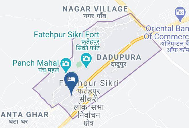 Fatehpur Sikri - Hotel Goverdhan Tourist Complex Maps