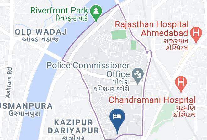 Ahmadabad - Hotel Govindam Palace Maps