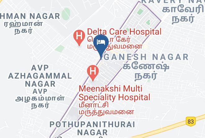 Thanjavur - Hotel Gowshik A C Maps