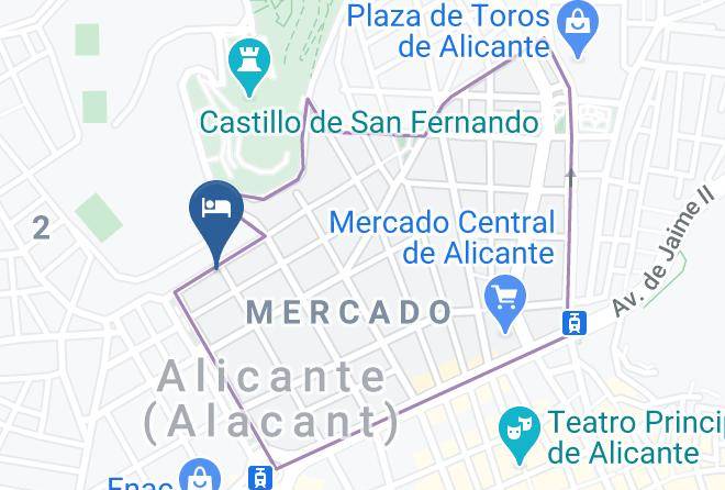 Alicante - Hotel Goya De Alicante Maps