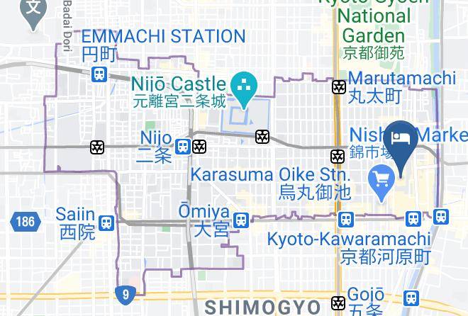 Kyoto City Nakagyo Ward - Hotel Gracery Kyoto Sanjo Maps