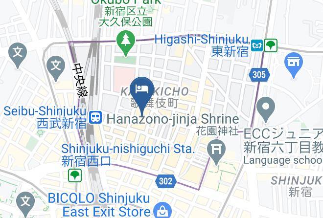 Shinjuku Ward - Hotel Gracery Shinjuku Maps