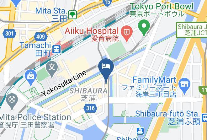 Minato Ward - Hotel Gracery Tamachi Maps