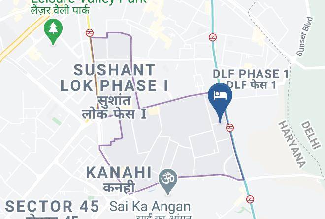 Gurgaon - Hotel Gracia Golf By Saavi Hotel Maps