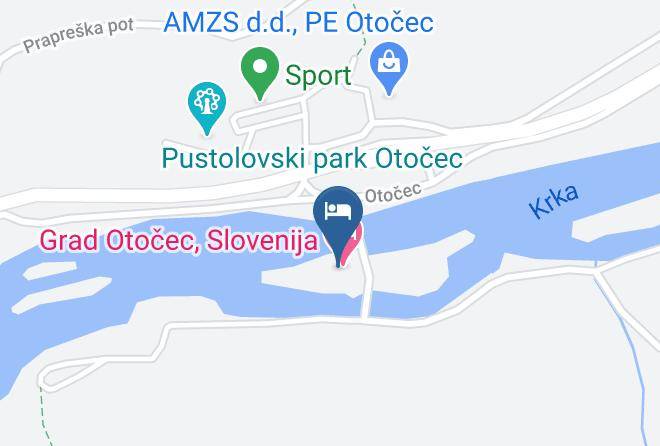 Novo Mesto - Hotel Grad Otocec Maps