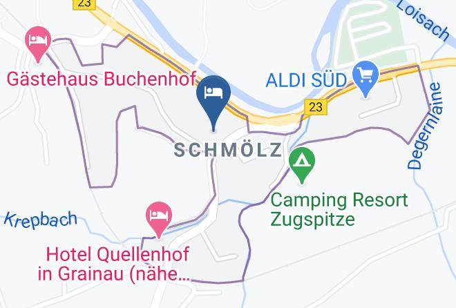 Garmisch Partenkirchen - Hotel Grainauer Hof Maps