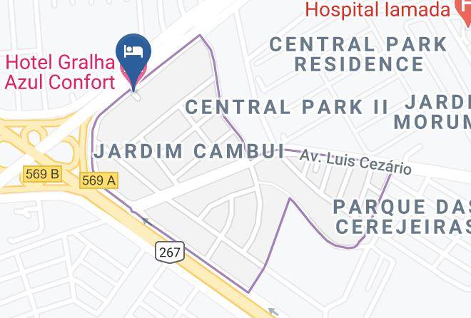 Presidente Prudente - Hotel Gralha Azul Confort Hotel Maps