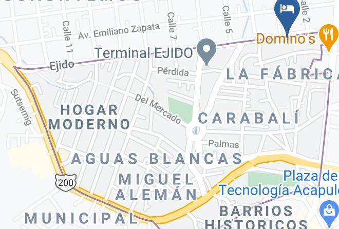 Acapulco De Juarez - Hotel Gran Avenida Maps