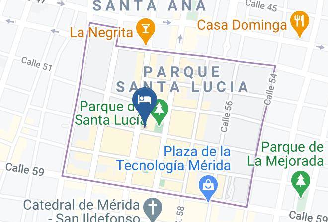 Merida - Hotel Gran Centenario Maps