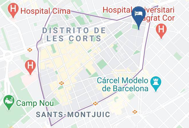 Barcelona - Hotel Gran Derby Suite Maps