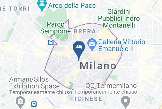 Milan - Hotel Gran Duca Di York Maps
