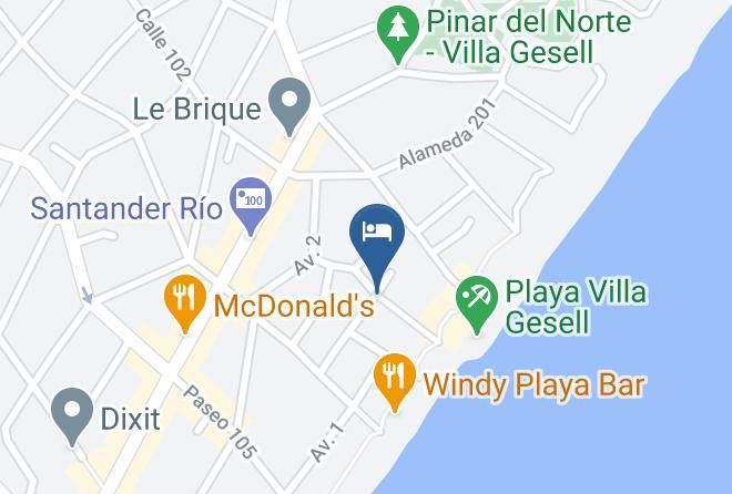 Villa Gesell - Hotel Gran International Maps