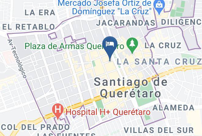 Santiago De Queretaro - Hotel Casona Misiones Maps