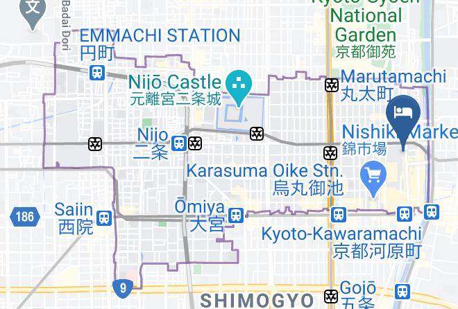 Kyoto City Nakagyo Ward - Hotel Gran Ms Kyoto Maps