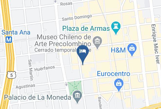 Santiago - Hotel Gran Palace Maps