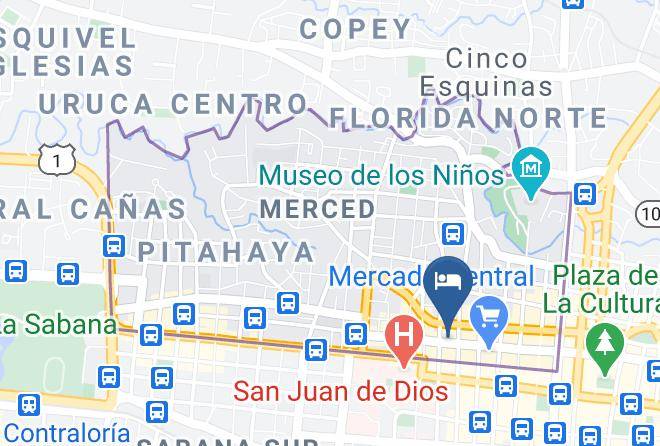 San Jose - Hotel Gran Paris Maps
