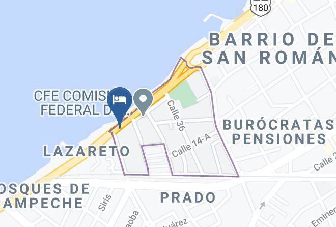 Campeche Montecristo - Hotel Granada Maps