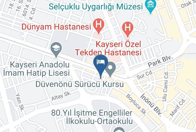 Melikgazi - Grand Arslan Otel Maps