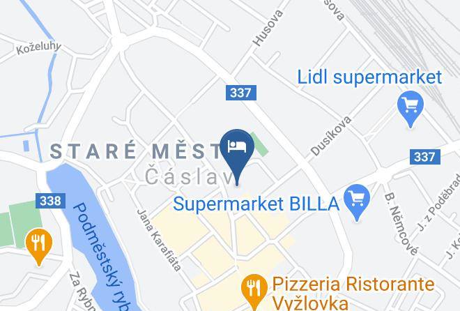 Hotel Grand Caslav Map