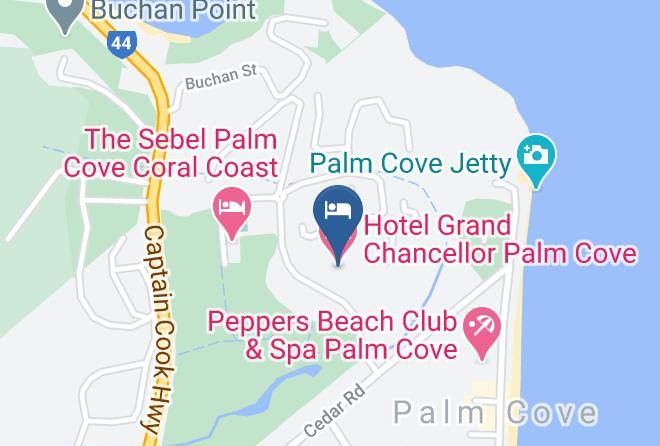 Cairns - Hotel Grand Chancellor Palm Cove Maps