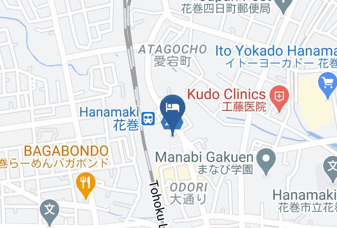 Hanamaki City - Hotel Grand Ciel Hanamaki Maps