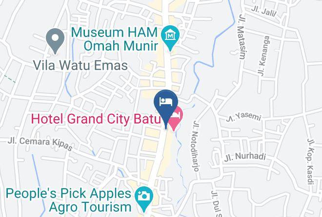 Kota Batu - Hotel Grand City Batu Maps
