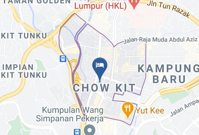 Kuala Lumpur - Hotel Grand Continental Kuala Lumpur 4 Stars Maps