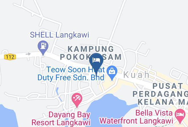 Hotel Grand Continental Langkawi Map