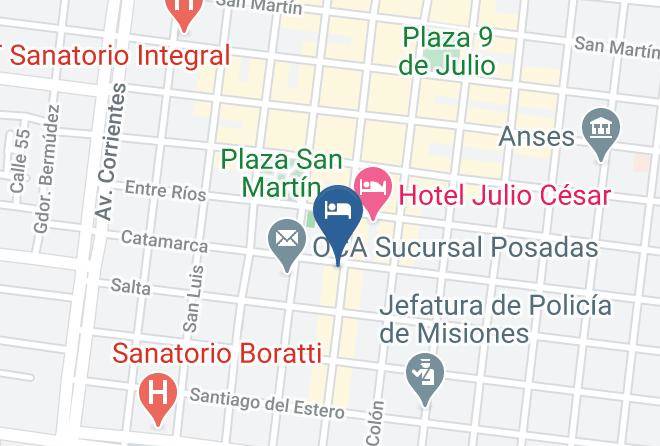 Misiones City - Hotel Grand Crucero Posadas Express Maps