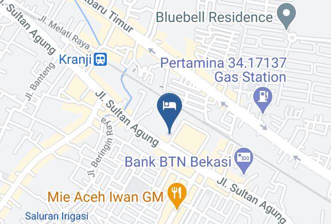 Kota Bekasi - Hotel Grand Iora Bekasi By Myhome Hospitality Maps