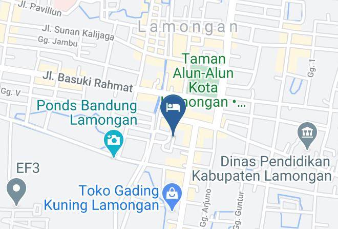 Lamongan Regency - Hotel Grand Mahkota Maps